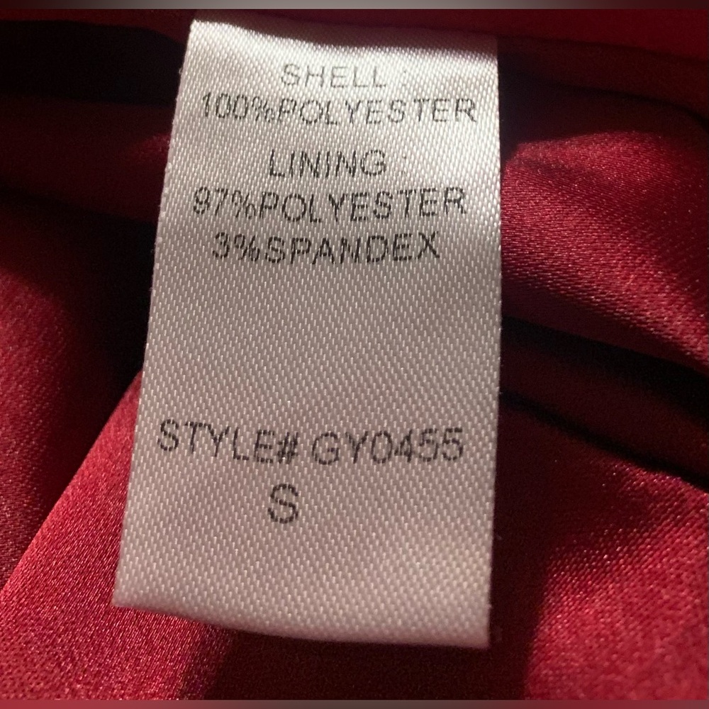 NWOT DO+BE Women One-Shoulder Wine Red Dress Satin Fabric 100% Polyester.Small - Picture 11 of 16